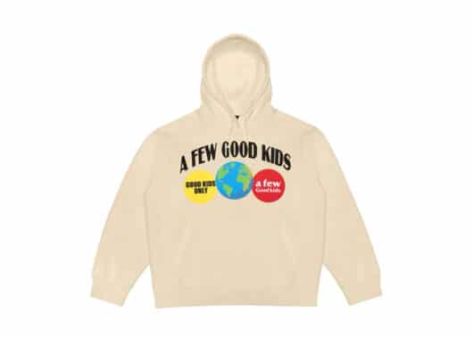 A Few Good Kids Earth Logo Hoodie Cream