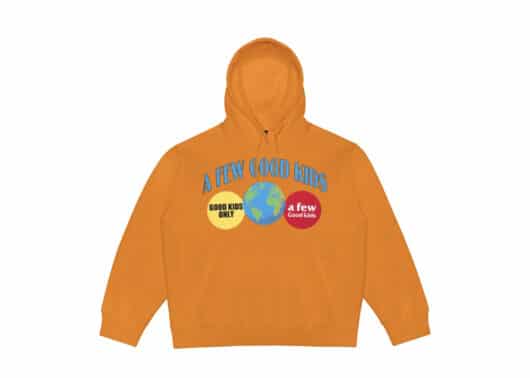 A Few Good Kids Earth Logo Hoodie Orange
