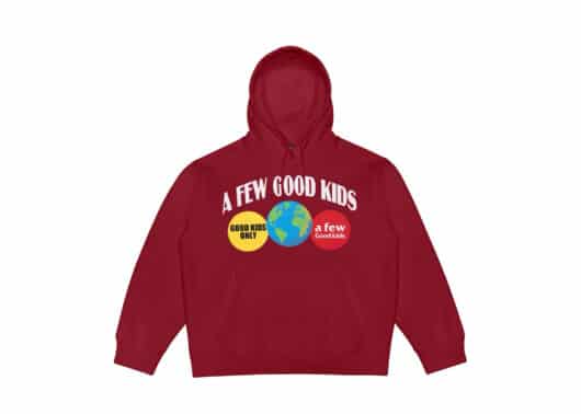 A Few Good Kids Earth Logo Hoodie Red