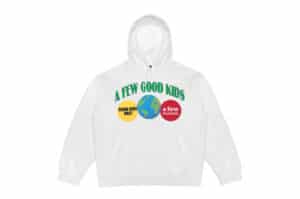 A Few Good Kids Earth Logo Hoodie White