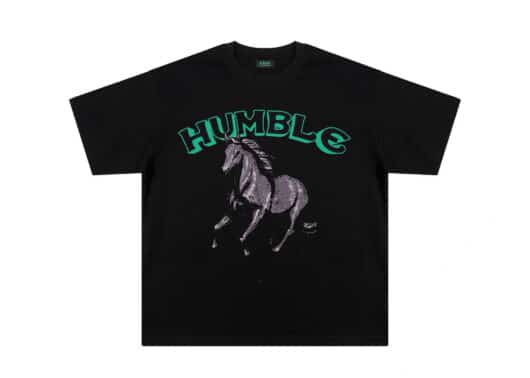 A Few Good Kids Humble Swag Horse Print Tee Black