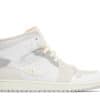 Air Jordan 1 Mid SE Craft Inside Out White Grey