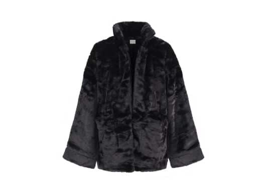 Charlie Luciano Cat Fur Jacket Black