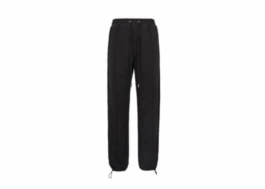 Galliano Landor Patchwork Velvet Sweatpants Black