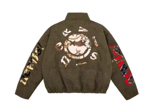 Nervis Scarf Remake Down Jacket Military Green - Image 2