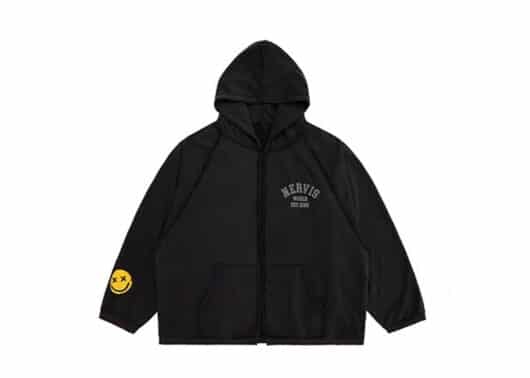 Nervis Smile Logo Hood Jacket Grey