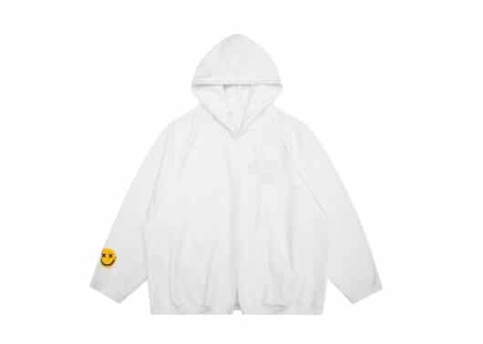 Nervis Smile Logo Hood Jacket White