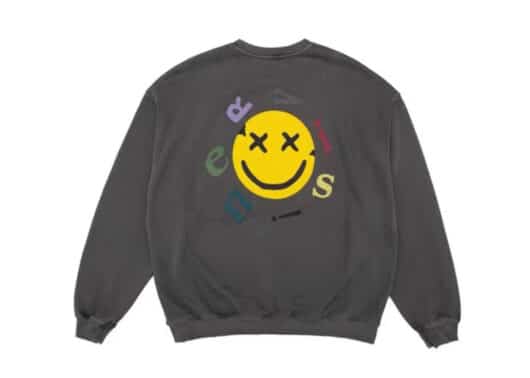 Nervis Smile Puff Print Crewneck Grey