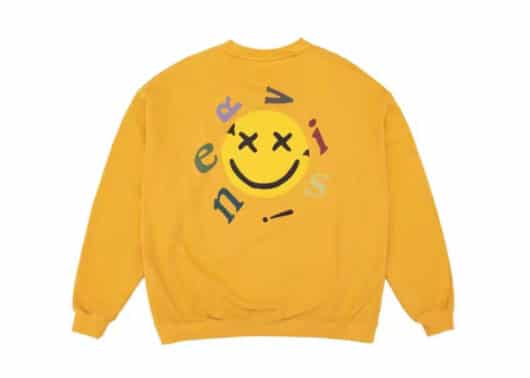 Nervis Smile Puff Print Crewneck Yellow