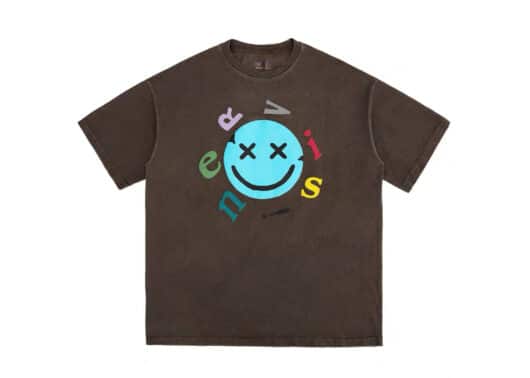 Nervis Smile Puff Print Tee Brown