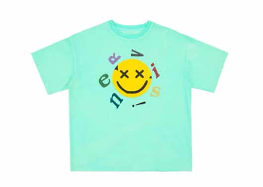 Nervis Smile Puff Print Tee Green