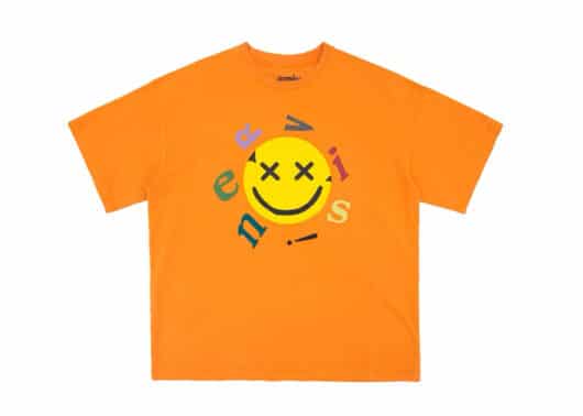 Nervis Smile Puff Print Tee Orange