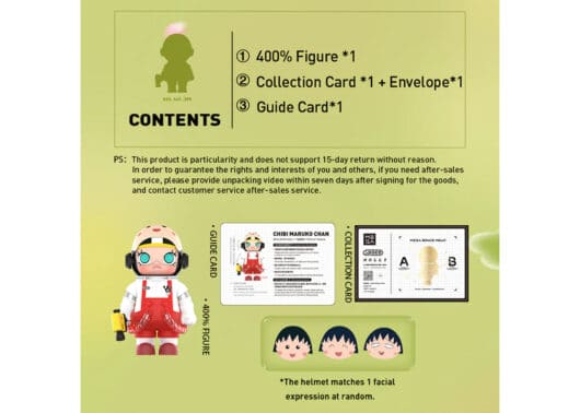 Pop Mart Mega Collection 400% Space Molly X Chibi Maruko-Chan - Image 6
