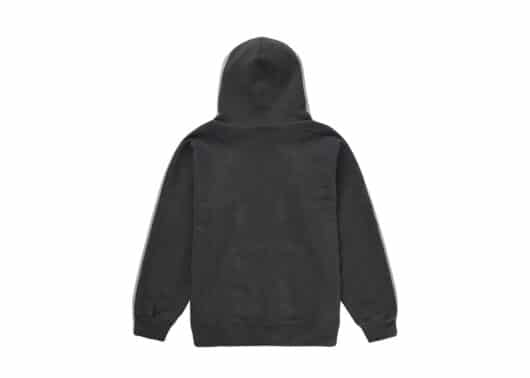 Supreme S Logo Split Hooded Sweatshirt Heather Grey - Image 2