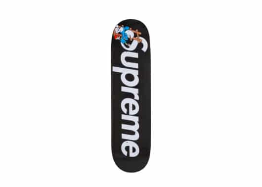 Supreme Smurfs Skateboard Black