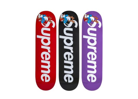 Supreme Smurfs Skateboard Red/Purple/Black Set