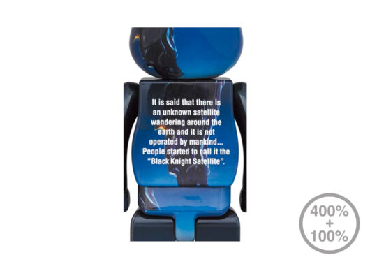 Bearbrick Black Knight Satellite 100% & 400% Set Blue - Image 2
