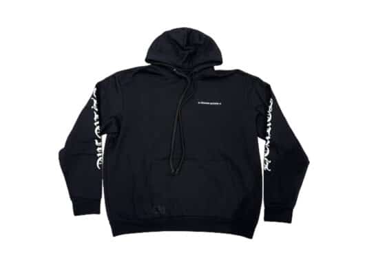 Chrome Hearts Cemetery Cross Tire Tracks Hoodie Black