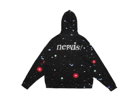 Nervis Galaxy Print Hoodie Black - Image 2