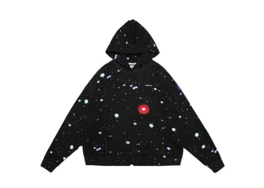 Nervis Galaxy Print Hoodie Black