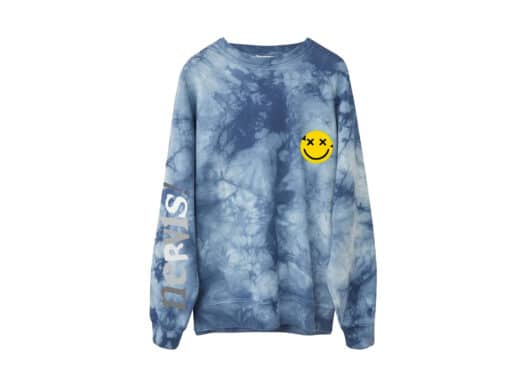 Nervis Tie-Dye Puff Print Crewneck Blue