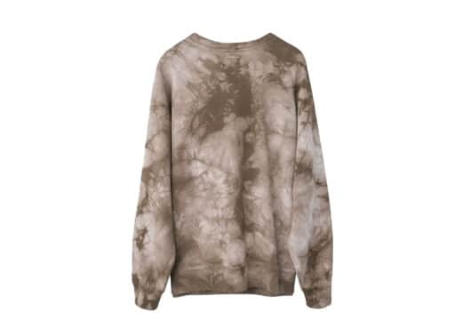 Nervis Tie-Dye Puff Print Crewneck Brown