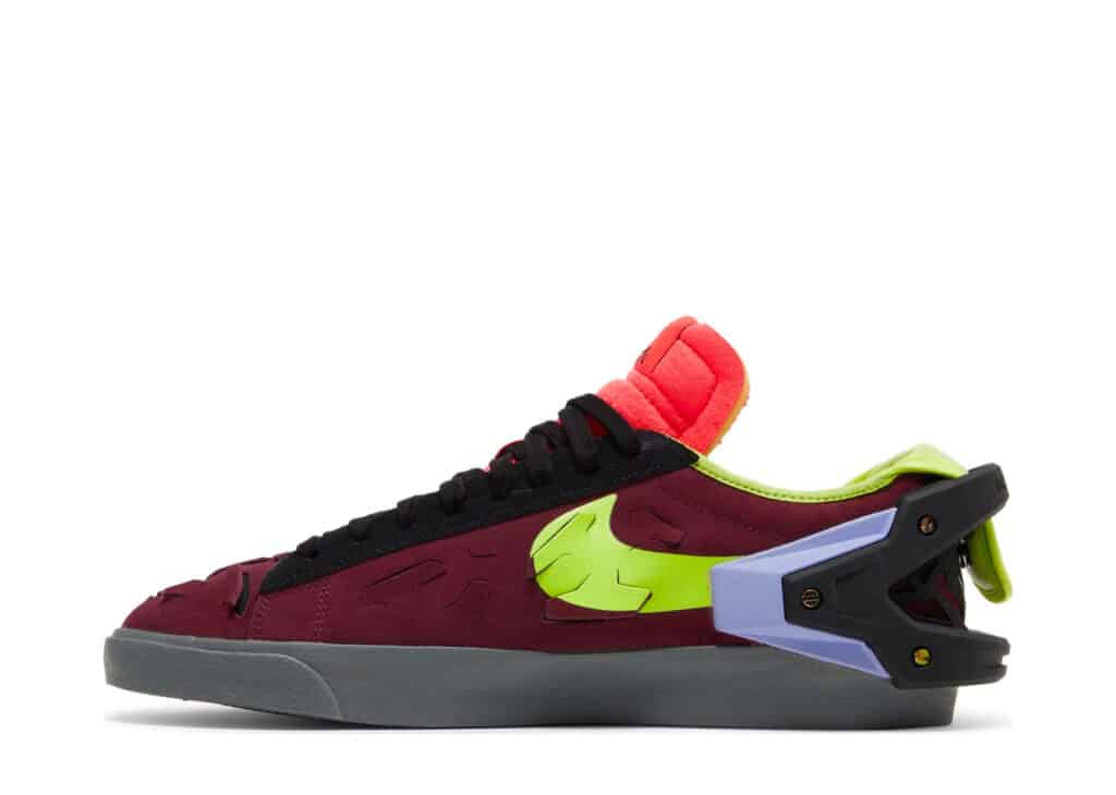 nike blazer low night maroon x acronym