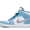 Air Jordan 1 Mid French Blue Fire Red - Image 2