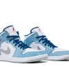 Air Jordan 1 Mid French Blue Fire Red - Image 4