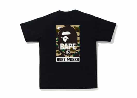 BAPE 1st Camo Busy Works Tee (FW21) Black/Yellow