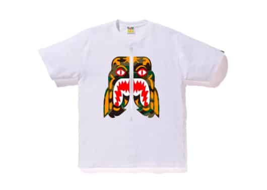 BAPE 1st Camo Tiger Tee White/Green