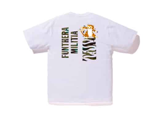 BAPE 1st Camo Tiger Tee White/Green