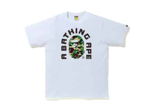 BAPE ABC Camo College 2020 Tee White/Green