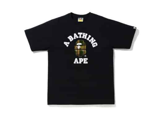 BAPE Check College Tee (FW21) Black/Green