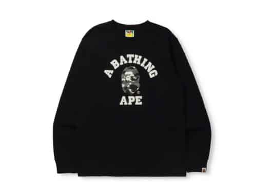 BAPE City Camo College Online Exclusive L/S Tee (FW21) Black