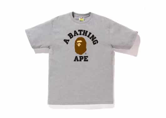BAPE College Tee Grey