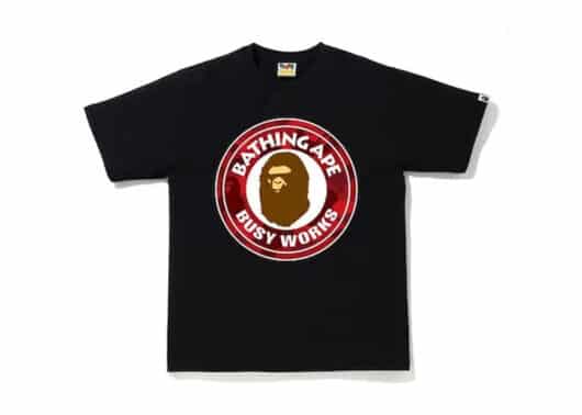 BAPE Color Camo Busy Works Tee (SS20) Black/Red