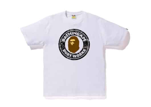 BAPE Space Camo Busy Works Tee White