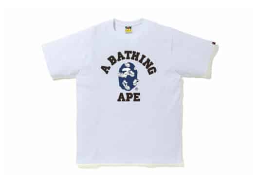 Bape Sta Random College Tee White/Blue