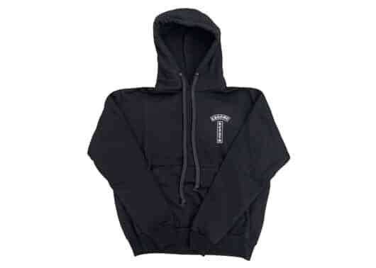 Chrome Hearts USA T Logo Hoodie Black Front View