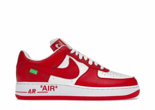 Louis Vuitton Nike Air Force 1 Low By Virgil Abloh White Red