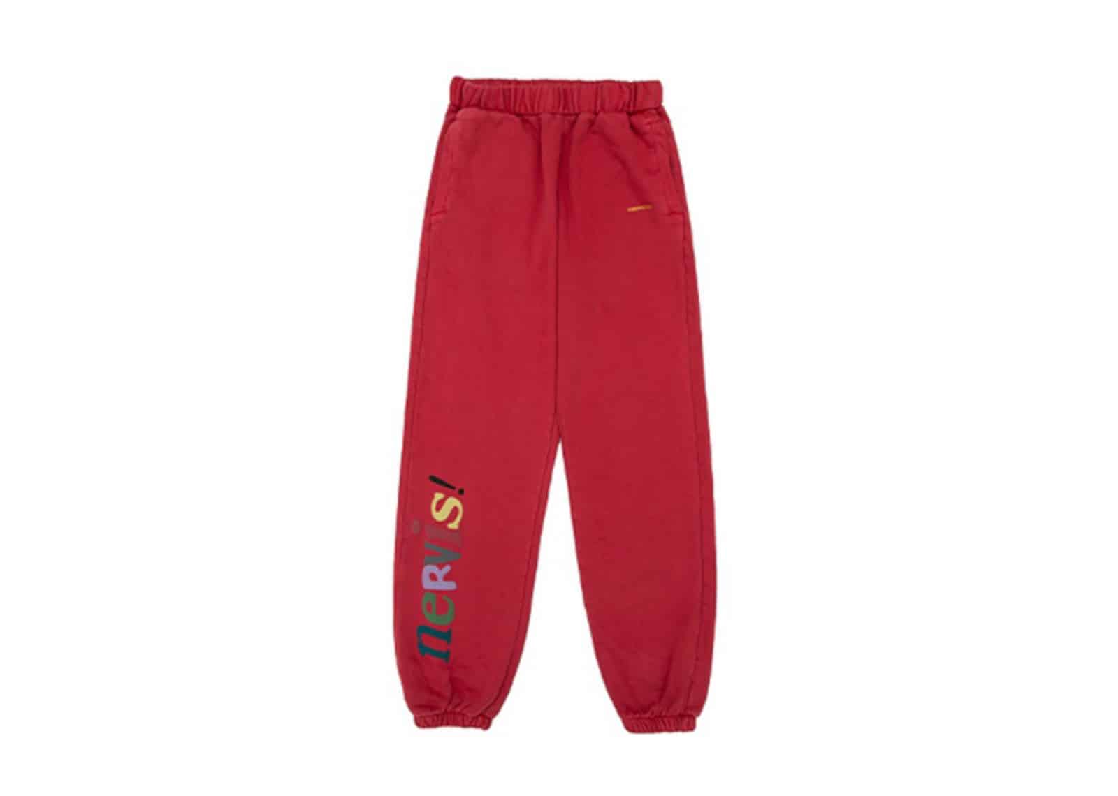 Buy Nervis Logo Puff Print Sweatpant Red Online in Australia | KickSTW