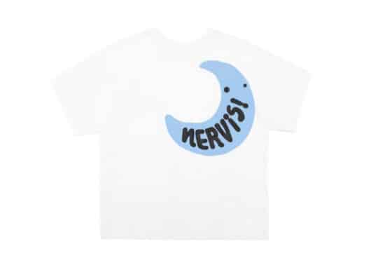 Nervis Moon Puff Logo Tee White