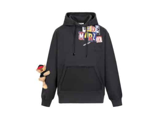 13De Marzo Collective Bear Sketch Hoodie Black