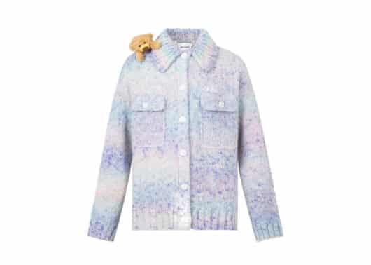 13De Marzo Gradual Color Shade Woolen Coat Purple