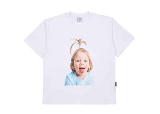 ADLV Baby Face Apple Hair Boy Tee White