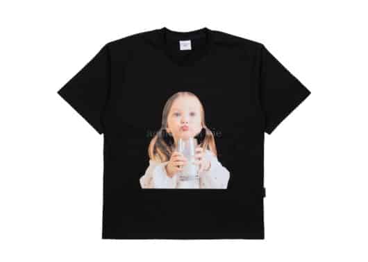 ADLV Baby Face Milk Girl Tee Black