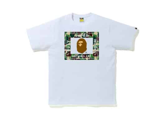 BAPE ABC Camo Super Busy Works Tee White/Green