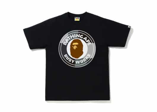BAPE Color Block Busy Works Tee Black/Black
