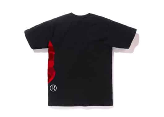 BAPE Color Camo Side Big Ape Head Tee Black/Red - Image 2
